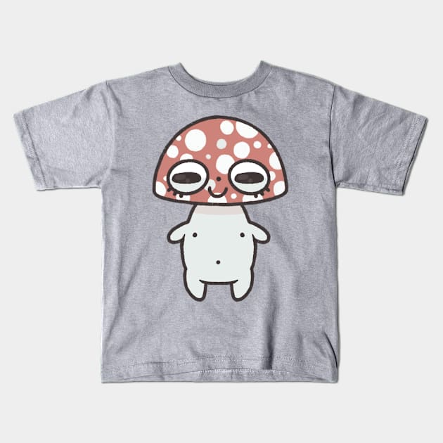 Lil mushroom man Kids T-Shirt by Carina_thegoat